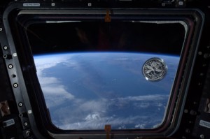 United Future World Coin in the International Space Station
