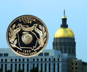 Georgia State Quarter Coin