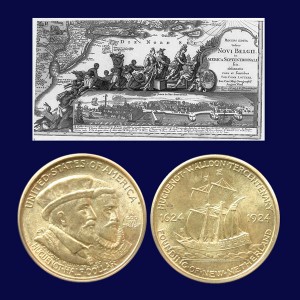 Huguenot-Walloon Silver Half Dollar Coin