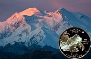 Alaska State Quarter Coin