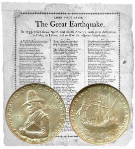 Pilgrim Tercentenary Silver Commemorative Half Dollar Coin