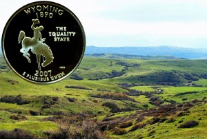 Wyoming State Quarter Coin