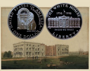 White House Commemorative Silver Dollar Coin
