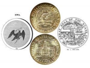Iowa Commemorative Silver Half Dollar Coin