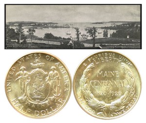 Maine Commemorative Silver Half Dollar Coin
