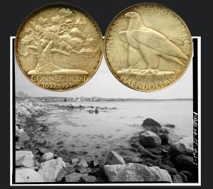 Connecticut Tercentenary Commemorative Silver Half Dollar Coin