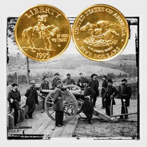 Civil War Battlefield Commemorative Gold Five-Dollar Coin