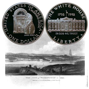White House Commemorative Silver Dollar Coin