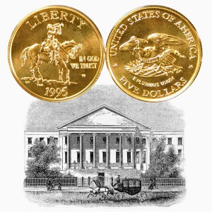 Civil War Commemorative Gold Five-Dollar Coin