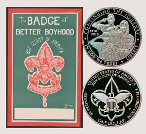 Boy Scouts Centennial Commemorative Silver Dollar Coin