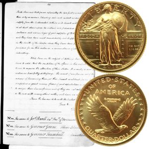 Standing Liberty Gold Quarter Coin