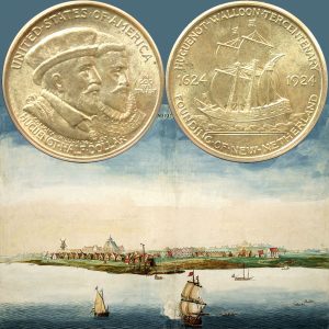 Huguenot-Walloon Commemorative Silver Half Dollar Coin