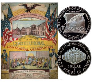 Constitution Commemorative Silver Dollar Coin