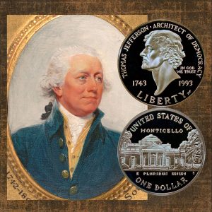 Jefferson Commemorative Silver Dollar Coin