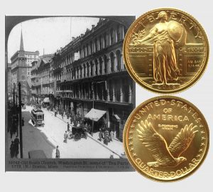 Standing Liberty Gold Quarter Coin