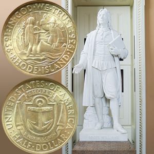Rhode Island Commemorative Silver Half Dollar Coin