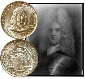 Maryland Tercentenary Commemorative Silver Half Dollar Coin