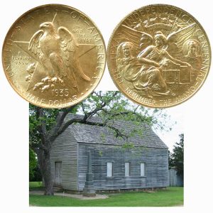 Texas Centennial Commemorative Silver Half Dollar Coin