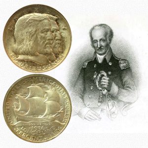 Long Island Tercentenary Commemorative Silver Half Dollar Coin