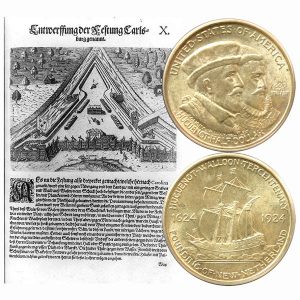 Huguenot-Walloon Commemorative Silver Half Dollar Coin