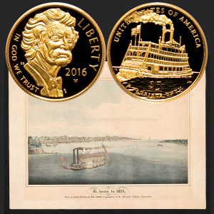 Mark Twain Commemorative Gold Five-Dollar Coin