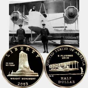 First Flight Commemorative Half Dollar Coin