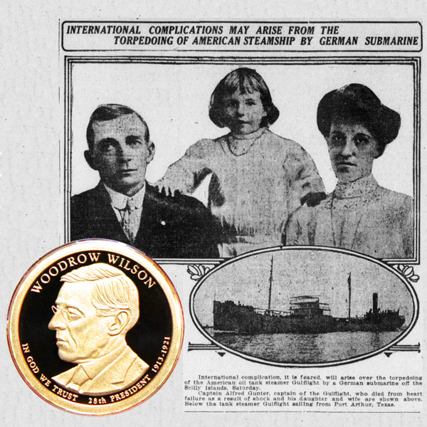 Woodrow Wilson Presidential One Dollar Coin