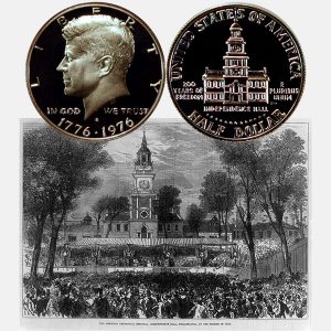 Bicentennial Half Dollar Coin