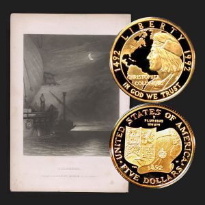 Columbus Commemorative Gold Five-Dollar Coin