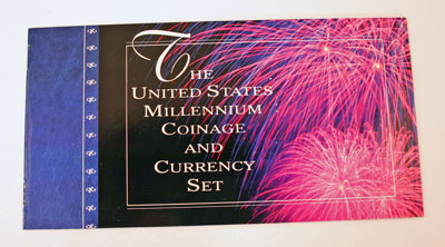 Millennium Coin and Currency Set Booklet front