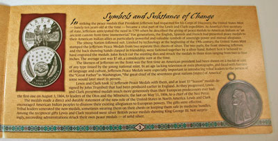 Lewis and Clark Coin and Currency Set Expedition Booklet page 3