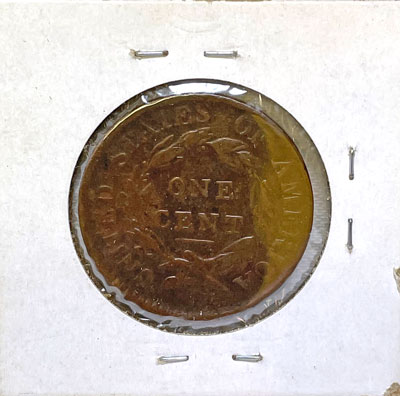 1817 one cent coin reverse