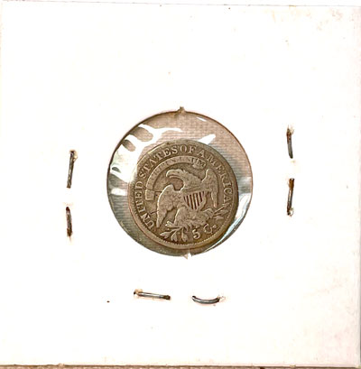 1835 Half Dime Coin reverse
