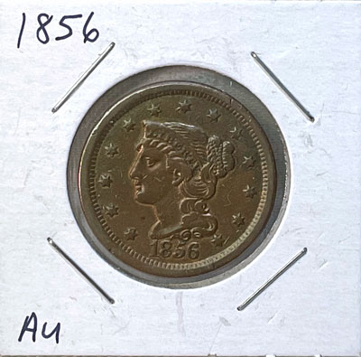 1856 Large Cent Coin obverse