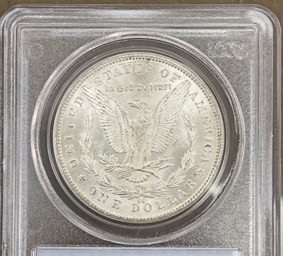 1881 CC Morgan Dollar Coin PCGS MS-65 reverse