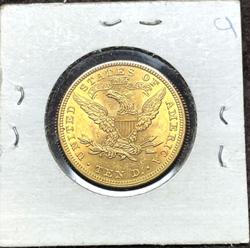 1907 Liberty Head Gold Eagle Coin reverse