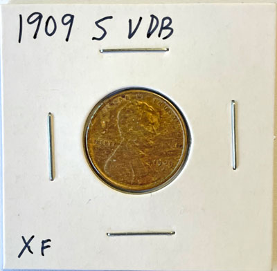 1909 Lincoln One Cent Coin S-VDB obverse