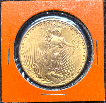 1924 Gold Double Eagle Coin obverse