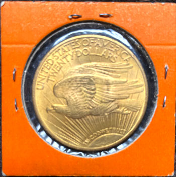 1924 Gold Double Eagle Coin reverse