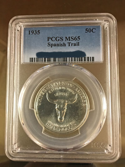1935 Old Spanish Trail Commemorative Half Dollar Coin PCGS MS-65