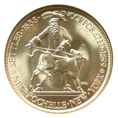 1938 New Rochelle Commemorative Silver Half Dollar obverse