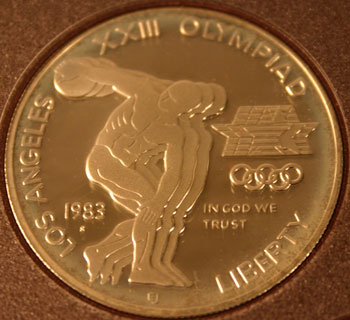 1983 Prestige Set commemorative dollar obverse