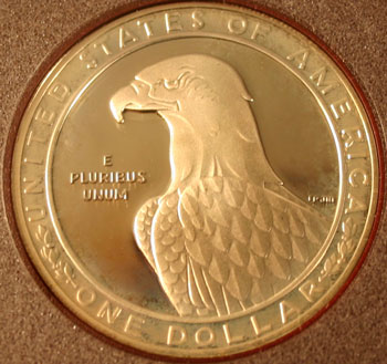 1983 Prestige Set commemorative dollar reverse