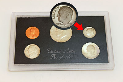 1983 Proof Set with no "S" dime