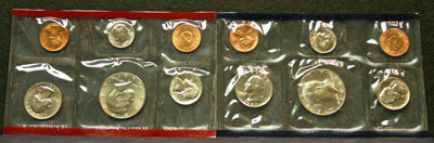 1987 Mint Set obverse coin images