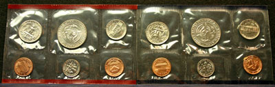 1990 Mint Set reverse images of coins