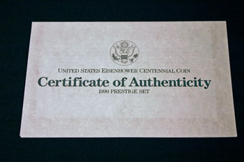 1990 Prestige Set certificate front