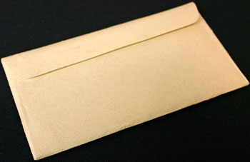 1992 Mint Set back of envelope
