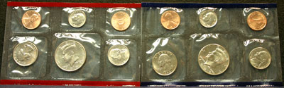 1992 Mint Set obverse images of coins