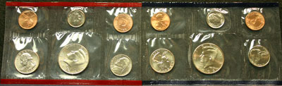 1993 Mint Set obverse images of coins